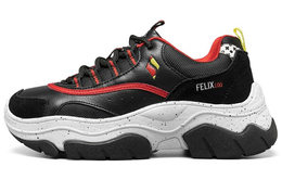 Кроссовки женские Chunky с низким верхом, черные/красные Skechers 155052-bkrd
