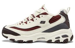 Женские кроссовки Skechers D'Lites Zip Along 'Белый Бордовый Серый', Бежевый Красный Умбра 896269-ntmt | beige red umber