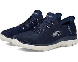 Кроссовки Skechers Summits-Classy Night Hands Free Slip-Ins, цвет Navy/Silver 9967949 | navy/silver