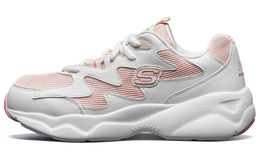 Кроссовки женские толстые низкие белые/коралловые Skechers 88888105-wcrl