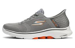 Кроссовки Skechers Slip Ins Lifestyle Shoes Men Low-top Gray/Orange, серый/оранжевый 216648-gyor | gray/orange