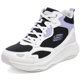 Кроссовки Skechers Lifestyle Shoes Women's High-top White/Bright Concord/True Red/Black, красный 168008-bkmt | white/bright concord/true red/black