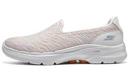 Кроссовки Go Walk 6 Lifestyle женские с низким верхом белого/серого/оранжевого цвета Skechers 124573-wor