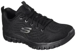 Кроссовки Skechers "GRACEFUL - GET CONNECTED", ширина обуви G (широкая), повседневная обувь, полуботинки, туфли на шнуровке, черный 1022790491 | schwarz