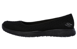 Кроссовки Microburst 1.0 Lifestyle женские с низким верхом черного цвета Skechers 23312-bbk