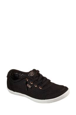 Женские бобы b симпатичные спортивные кроссовки Skechers, черный 435-599 | black/white