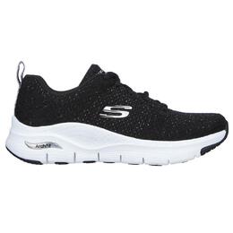 Женские кроссовки Skechers для ходьбы 149713_BKW Черный со шнурками, цвет negro b77ddee3-1e23-4b26-ae2a-a5bb1d3b1db8_c1 | negro