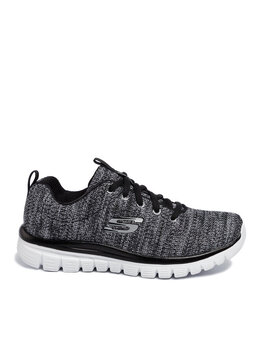 Кроссовки Twisted Fortune 12614/BKW Skechers, серо-черный twisted fortune 12614/bkw | grau, schwarz