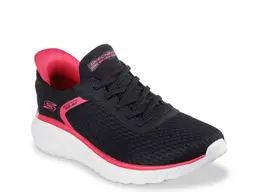 Кроссовки Hands Free Slip-Ins BOBs Sport Squad Chaos Stroke Of Luck Sneaker Skechers, черный/розовый 582809 | black_pink