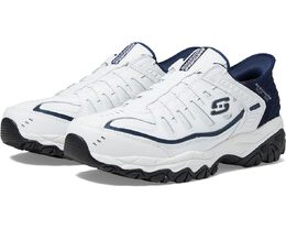 Кроссовки Skechers Afterburn M. Fit Grill Captain Hands Free Slip-Ins, цвет White/Navy 9902153 | white/navy