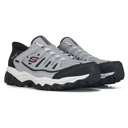 Мужские широкие кроссовки слипоны Arch Fit Afterburn Skechers, серый 1054703/44458 | grey/black/navy