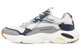 Кроссовки мужские толстые низкие синие/серые/белые/желтые/коричневые Skechers 237430-nvgy