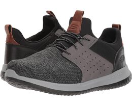 Кроссовки Skechers Classic Fit Delson Camben, цвет Black/Gray 9047656 | black/gray