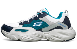 Кроссовки Stamina Airy Chunky для мужчин с низким верхом, белые/синие/зеленые Skechers 237000-nvmt