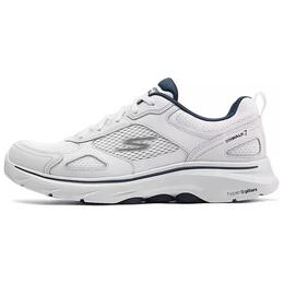 Skechers Скечерс GO WALK 7 Износостойкие повседневные кеды мужские бело-синие 216640-wnv | white blue