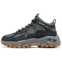 Кроссовки Skechers OUTDOOR MENS Lifestyle Shoes Men Mid-top Black/grey, желтый 237422-ccyl | charcoal color/yellow