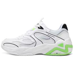 Кроссовки Skechers Chunky Sneakers Men Low-top White/Green/Black, белый/желтый 232425-wlm | white/lemon yellow