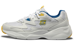 Кроссовки мужские толстые низкие белые/синие/желтые Skechers 999090-blyl