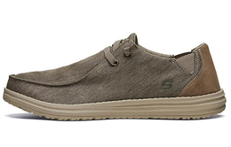 Кеды мужские низкие хаки Skechers 66387-khk