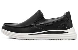 Широкая посадка Кроссовки для повседневной носки Мужские низкие черные Skechers 204668-blk