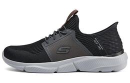 Кроссовки Skechers Lifestyle Shoes Men Low-top Dark Gray, черный/серый 210609-bkgy | black/gray