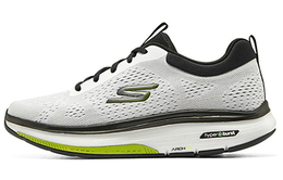 Кроссовки Go Walk Arch Fit Lifestyle для мужчин с низким верхом Cloud White/Core Black/Green Spark Skechers 216244-wbkl