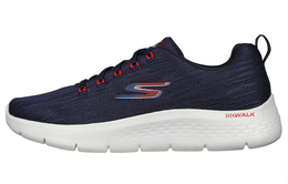 Кроссовки Go Walk Flex Lifestyle для мужчин с низким верхом, темно-синие/оранжевые/белые Skechers 216481-nvrd