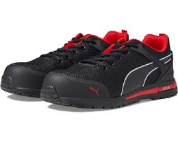 Кроссовки Puma Safety Levity Knit Low ASTM EH, цвет Black/Red 9861689 | black/red