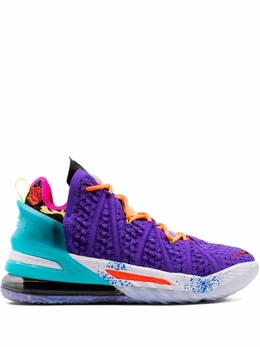 Высокие кроссовки LeBron 18 Nike, фиолетовый dm2813 | фиолетовый