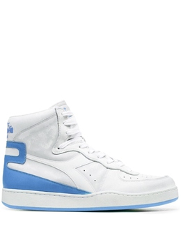 Высокие кроссовки со вставками Diadora, белый 201158569 | белый
