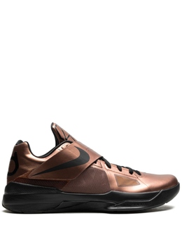 Кроссовки KD 4 "Рождество - Металлик Медь/Черный" Nike, коричневый fz5913 | коричневый