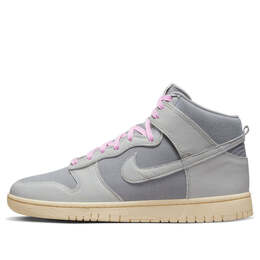 Кроссовки данки высокие винтажные Nike, серый dq8800-001 | gray/pink