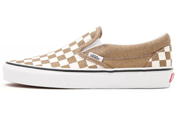 Кроссовки Vans Slip-on Chessboard Brown/White vn0a33tb9ey