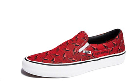 Vans Кеды Supreme X Classic Slip On Pro 'Diamond Plate Red' vn0a347vteh