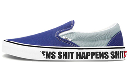 Кроссовки Vans Slip-on Series Skateboard Shoes Unisex Low-Top Blue vn0a4u38wtw