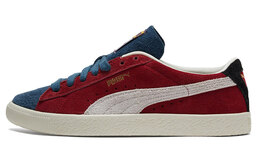 Кроссовки Puma Suede Series Skateboard Shoes Unisex Low-Top Blue/White/Red 382657-02