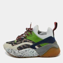 Stella McCartney Multicolor Faux Leather and Neoprene Eclypse Chunky Sneakers Size 36 1084338
