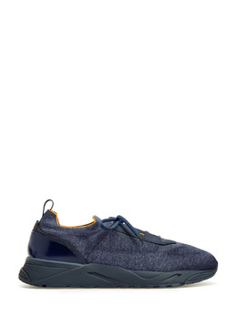 Santoni Кроссовки Innova из эластичного сетчатого текстиля и кожи 255908
