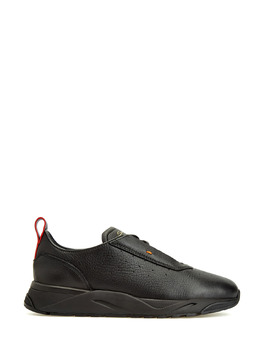 Santoni Кроссовки Innova из телячьей кожи с меховой отделкой 255909