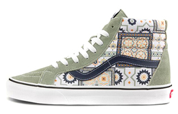 Кроссовки Vans Sk8-Hi Reissue Morocccan Tile Dark Khaki vn0a4bv8688