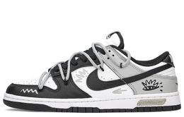 Кроссовки Nike Dunk Skateboard Shoes Unisex Low-Top Black White Gray dd1391-100(teama-不羁涂鸦)