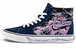 Кроссовки Vans Unisex SK8-Hi Sneakers Printing Black/Purple vn0a5krh96c