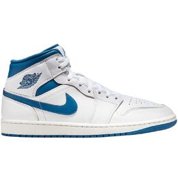 Кроссовки Air Jordan 1 Mid SE, цвет Weiß/Industrie Blau/Beige 146031039 | weiß/industrie blau/beige
