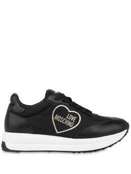 Love Moschino logo-patch lace-up sneakers 26431426