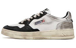 Кроссовки Autry Medalist Leather Low Super Vintage, белый/черный/серебристый avlw-sv11