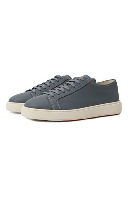 Кожаные кеды Cleanic Santoni mbcd21571barcsb4n01