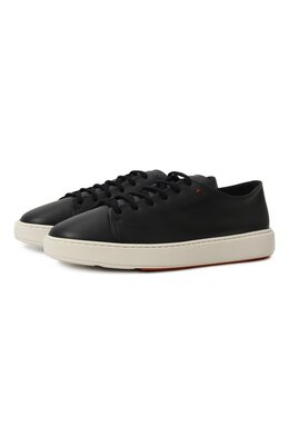 Кожаные кеды Cleanic Santoni mbcd21640bartsb9i25