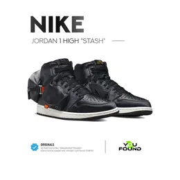 Кроссовки Nike Air Jordan 1 High, размер 41 EU, черный 103515197964