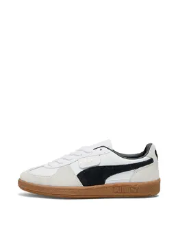 Кожаные кроссовки Палермо Puma, цвет Puma White-Vapor Gray-Gum 26993550 | puma white-vapor gray-gum