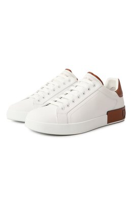 Кожаные кеды Portofino Dolce & Gabbana cs2278/a9u73